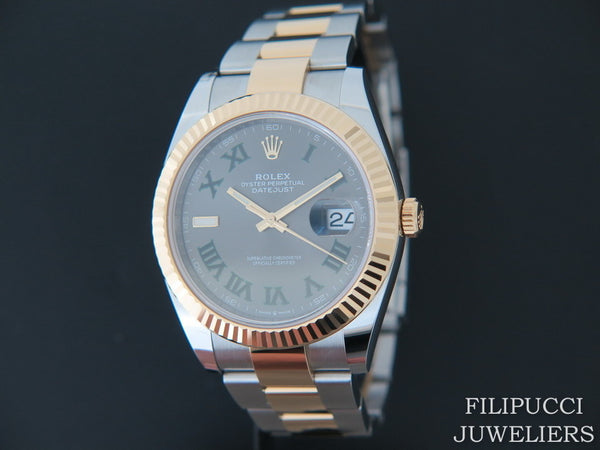 Rolex Datejust 41 Gold/Steel Slate Dial