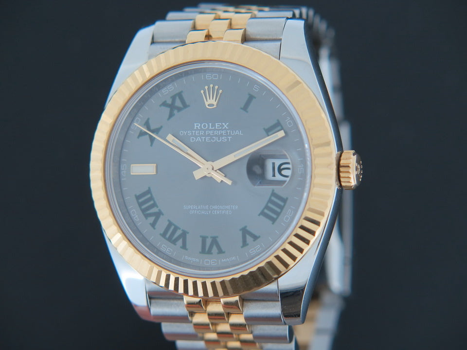 Rolex Datejust 41 Gold/Steel Slate Dial 126333 (1)