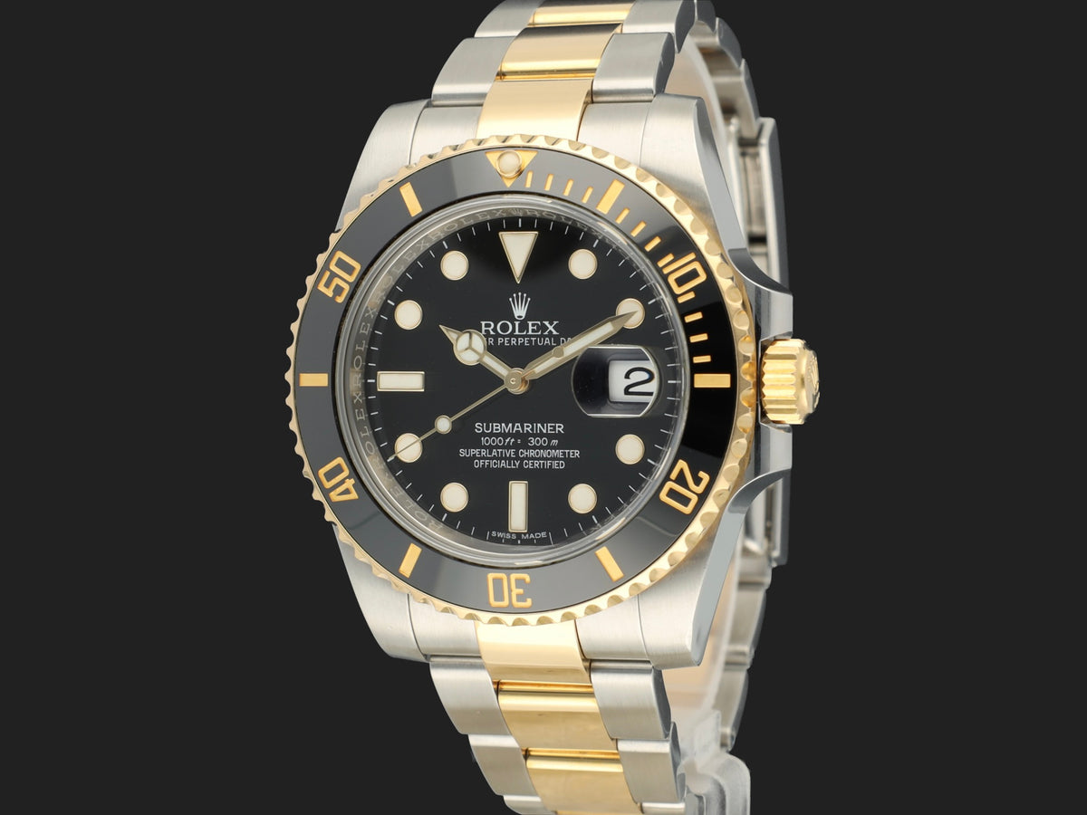 Rolex Submariner Date Gold/Steel Black Dial 116613LN (1)
