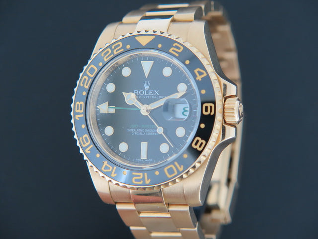 Rolex GMT-Master II Yellow Gold Black Dial