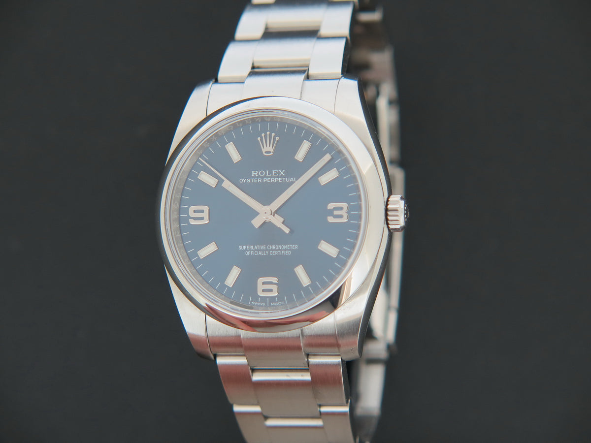 Rolex Oyster Perpetual 34 Blue Dial 114200 (1)