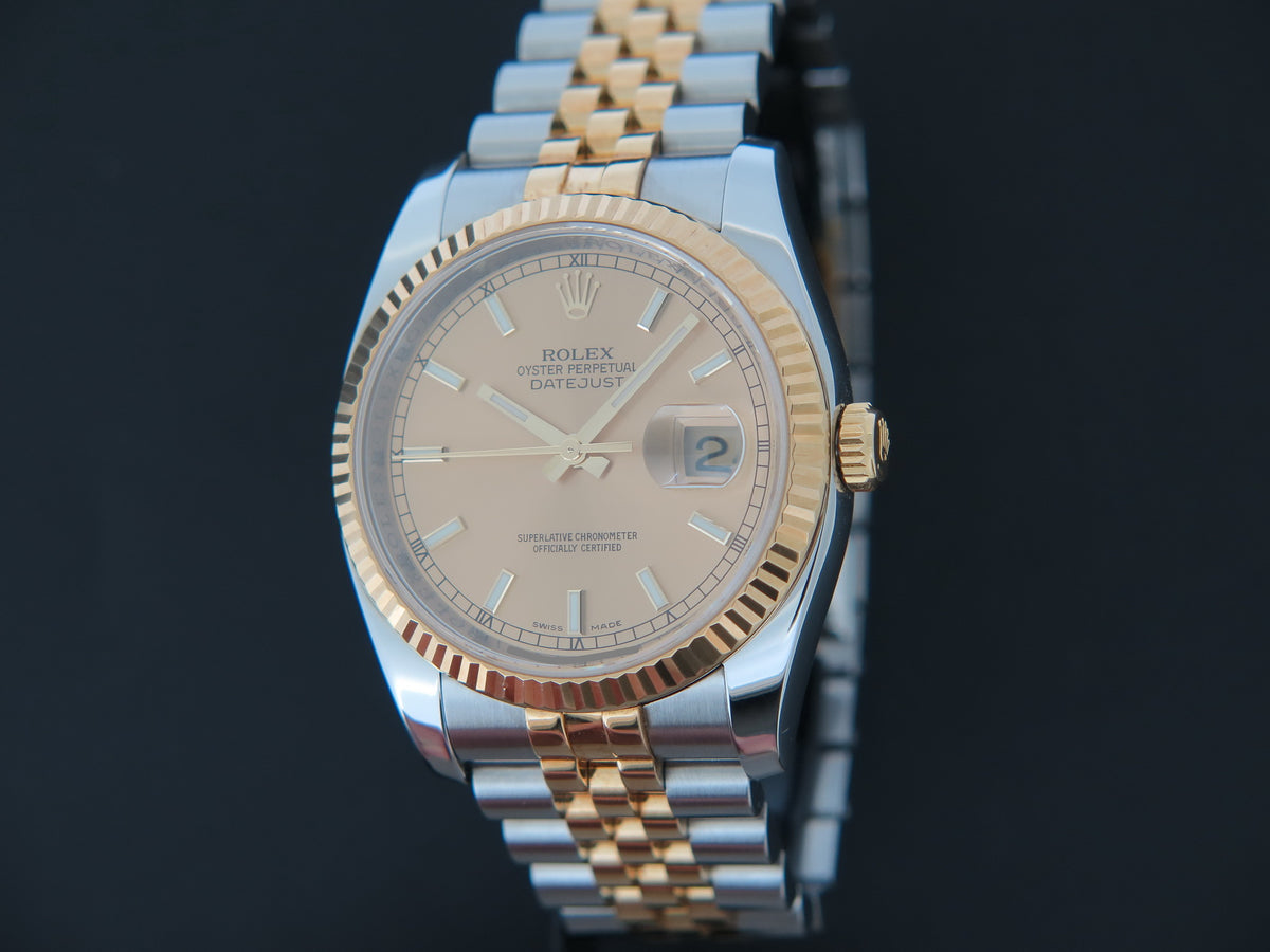 Rolex Datejust Gold/Steel Champagne Dial 116233 (1)