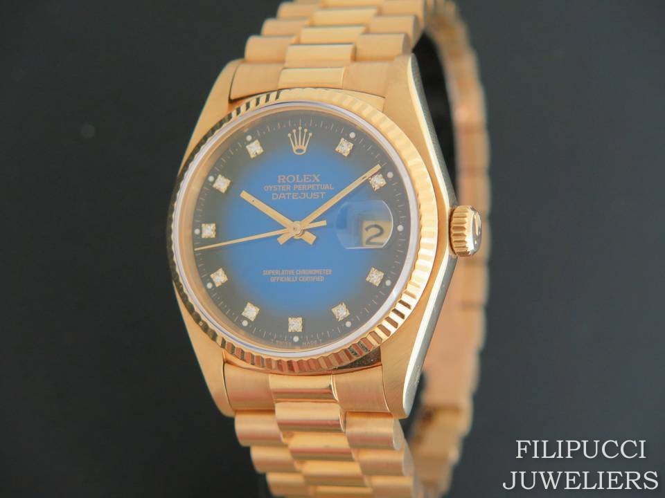 Rolex Datejust Yellow Gold 16018 Vignette Dial (1)