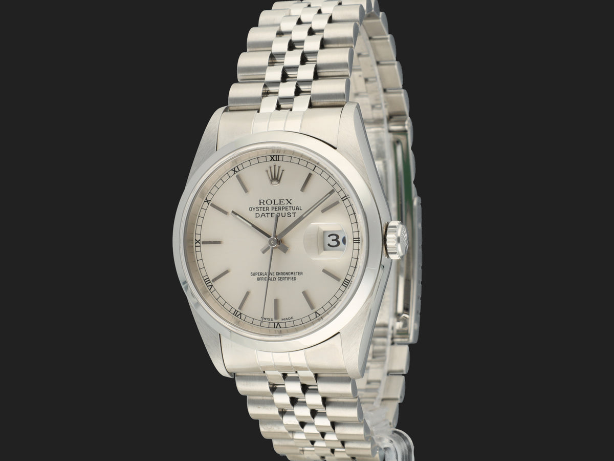 Rolex Datejust 36 Silver Dial 16200  (1)