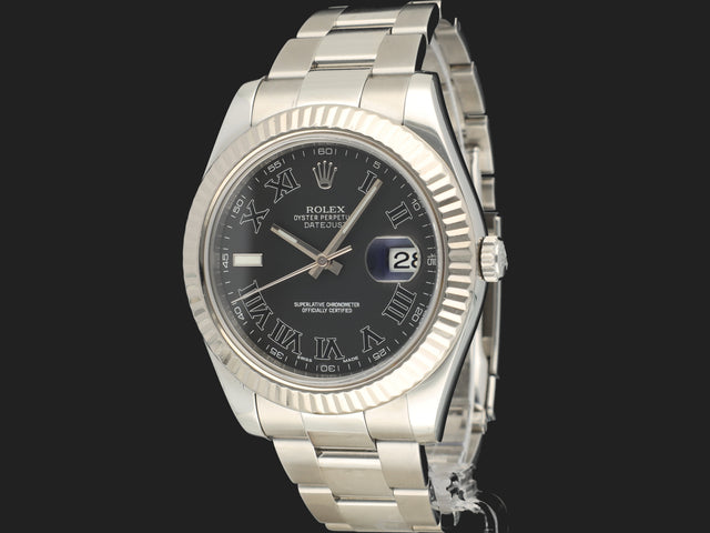 Rolex Datejust II Grey Roman Dial