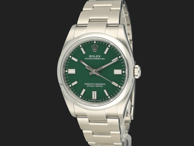 Rolex Oyster Perpetual 36 Green Dial NEW