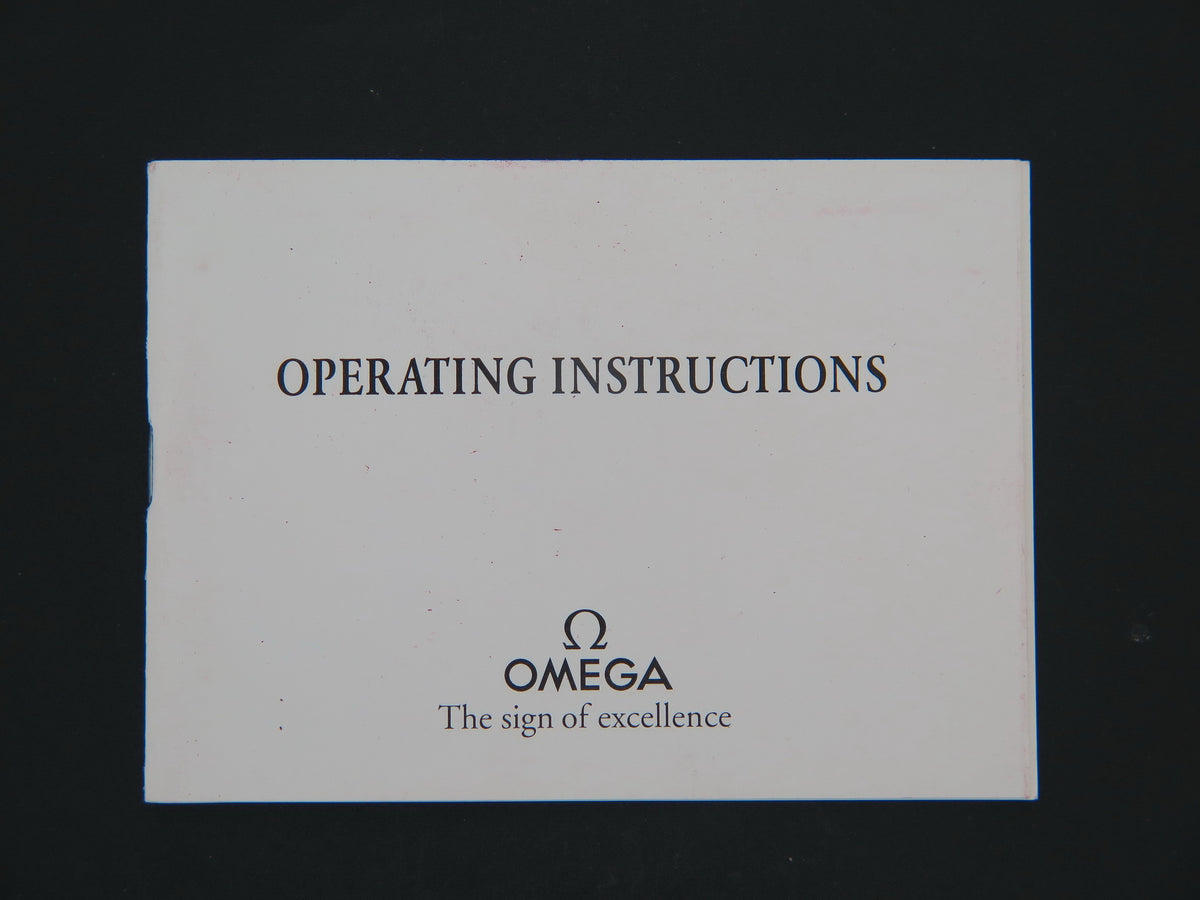 Omega Operating Instructions Booklet for cal. 1152/1164 (1)