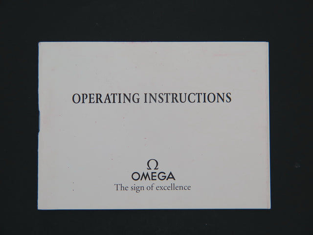 Omega Operating Instructions Booklet for cal. 1152/1164