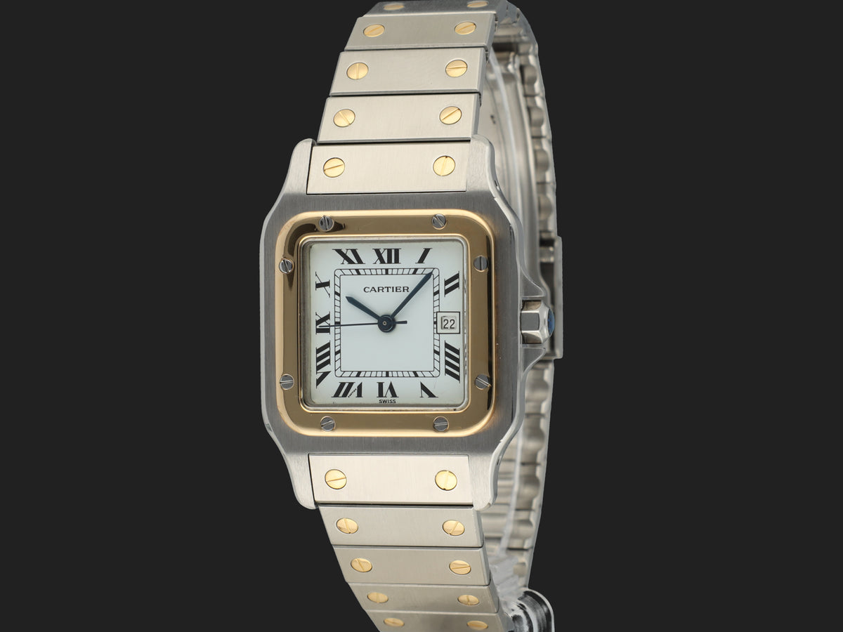 Cartier Santos Carree Automatic Gold/Steel 2961 (1)