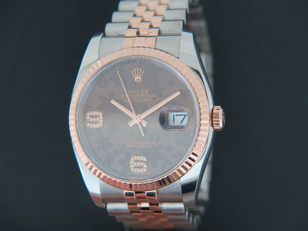 Rolex Datejust Everosegold/Steel Choco Diamond Dial