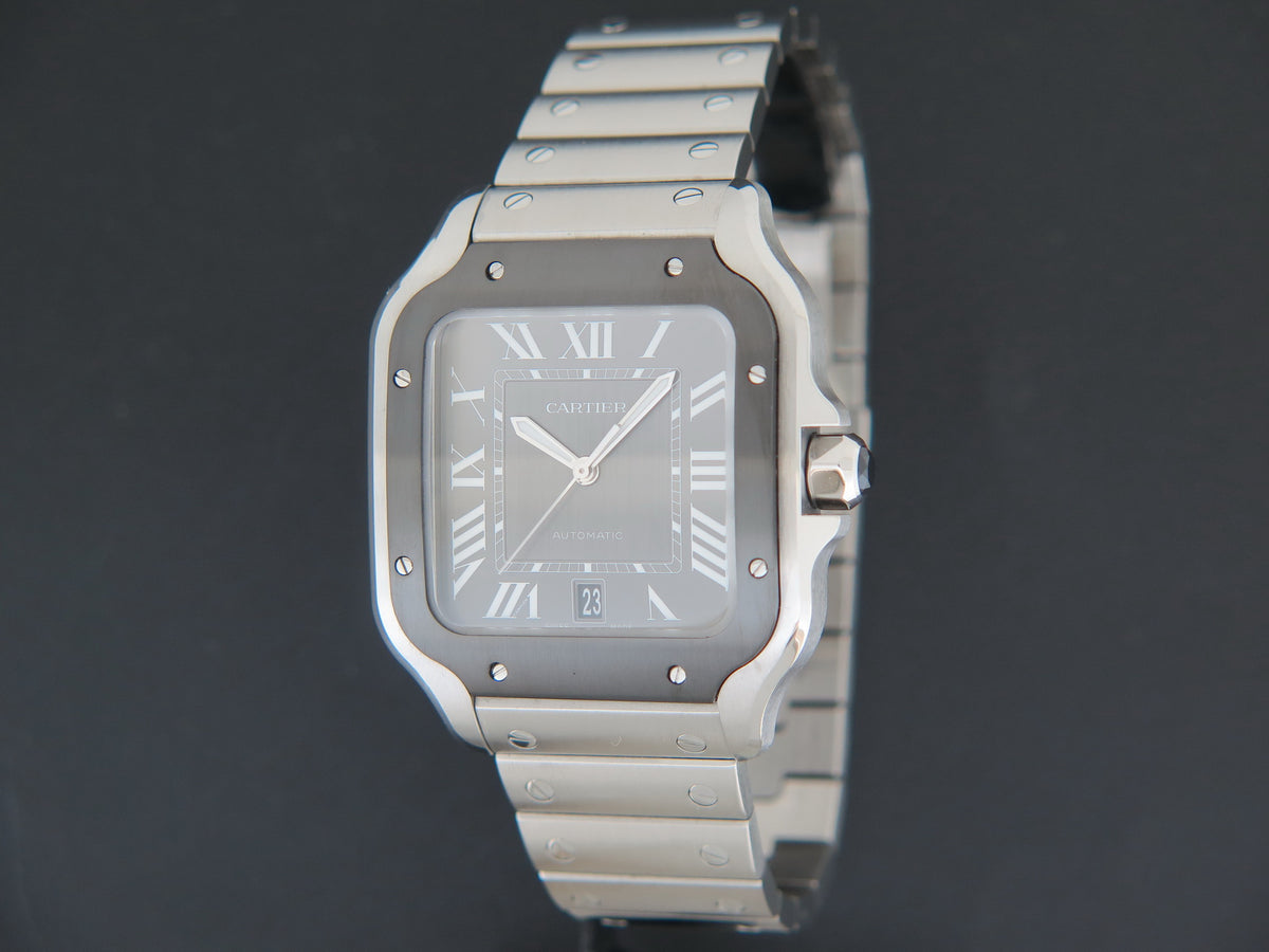 Cartier Santos Large Date ADLC Steel Roman Dial WSSA0037 (1)