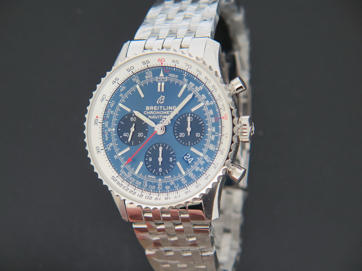 Breitling Navitimer B01 Chronograph Blue Dial NEW AB0121211C1A1 (1)