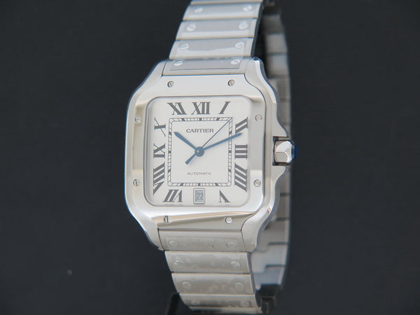 Cartier Santos Large Date Steel Roman Dial / 4072