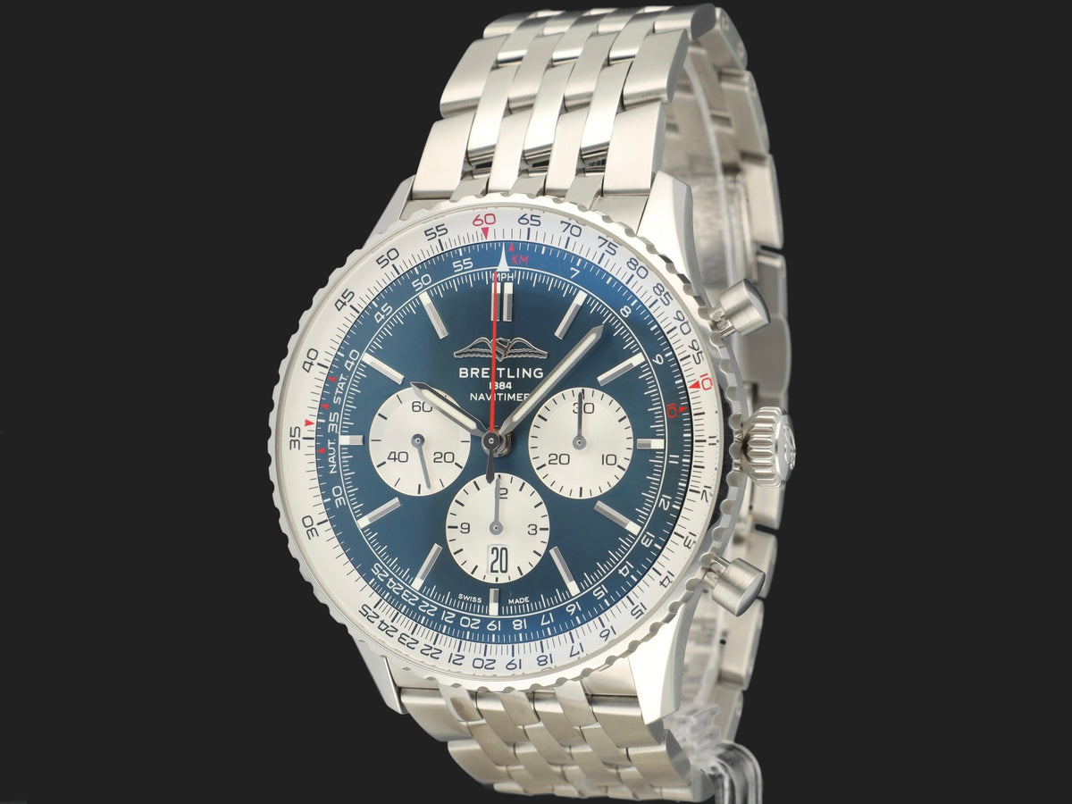 Breitling Navitimer B01 Chronograph 46 Blue Dial AB0137  (1)