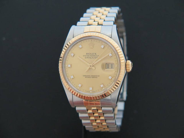 Rolex Datejust Gold/Steel Diamonds