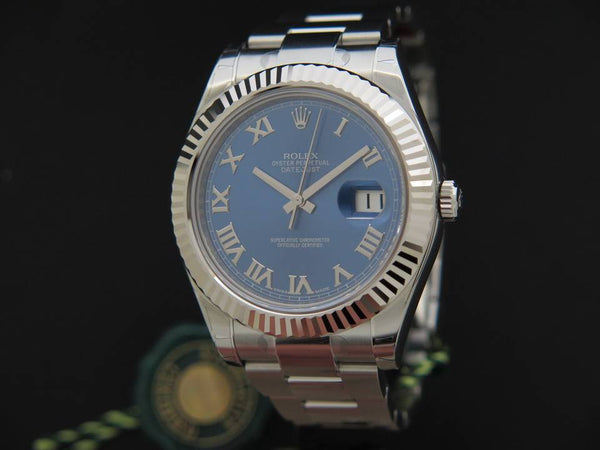 Rolex Oyster Perpetual Datejust II Azzuro Blue