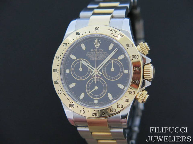 Rolex Daytona Gold / Steel Black Dial