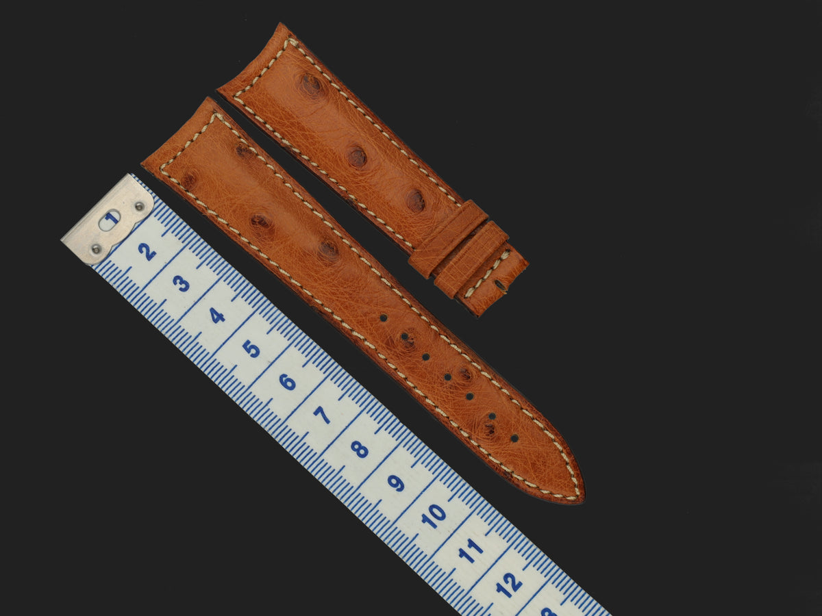 Jaeger-LeCoultre Brown Ostrich Leather Strap 20MM NEW (1)