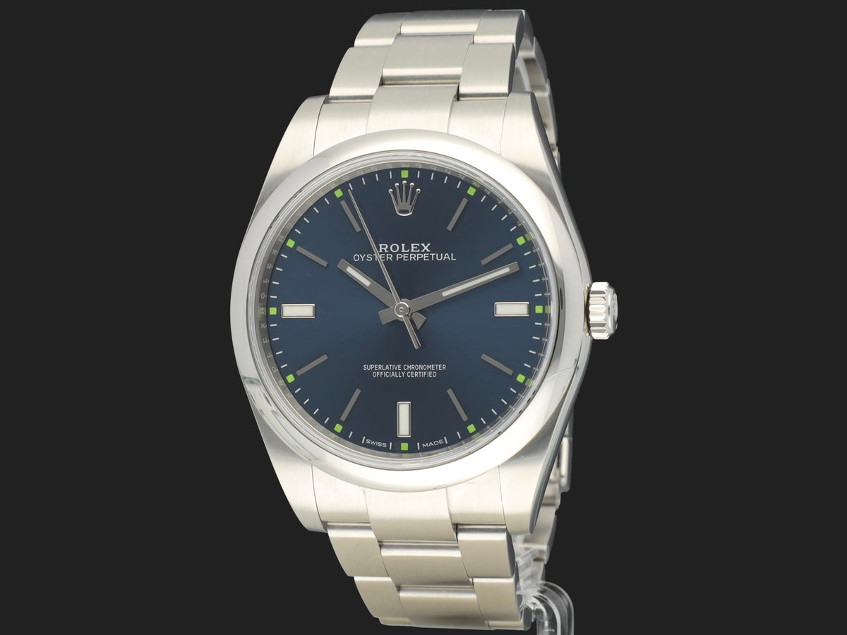 Rolex Oyster Perpetual 39 Blue Dial 114300 (1)