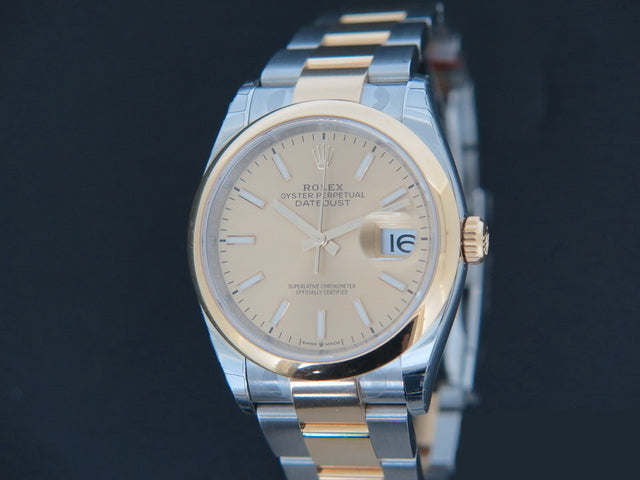 Rolex Datejust Gold/Steel Champagne Dial NEW