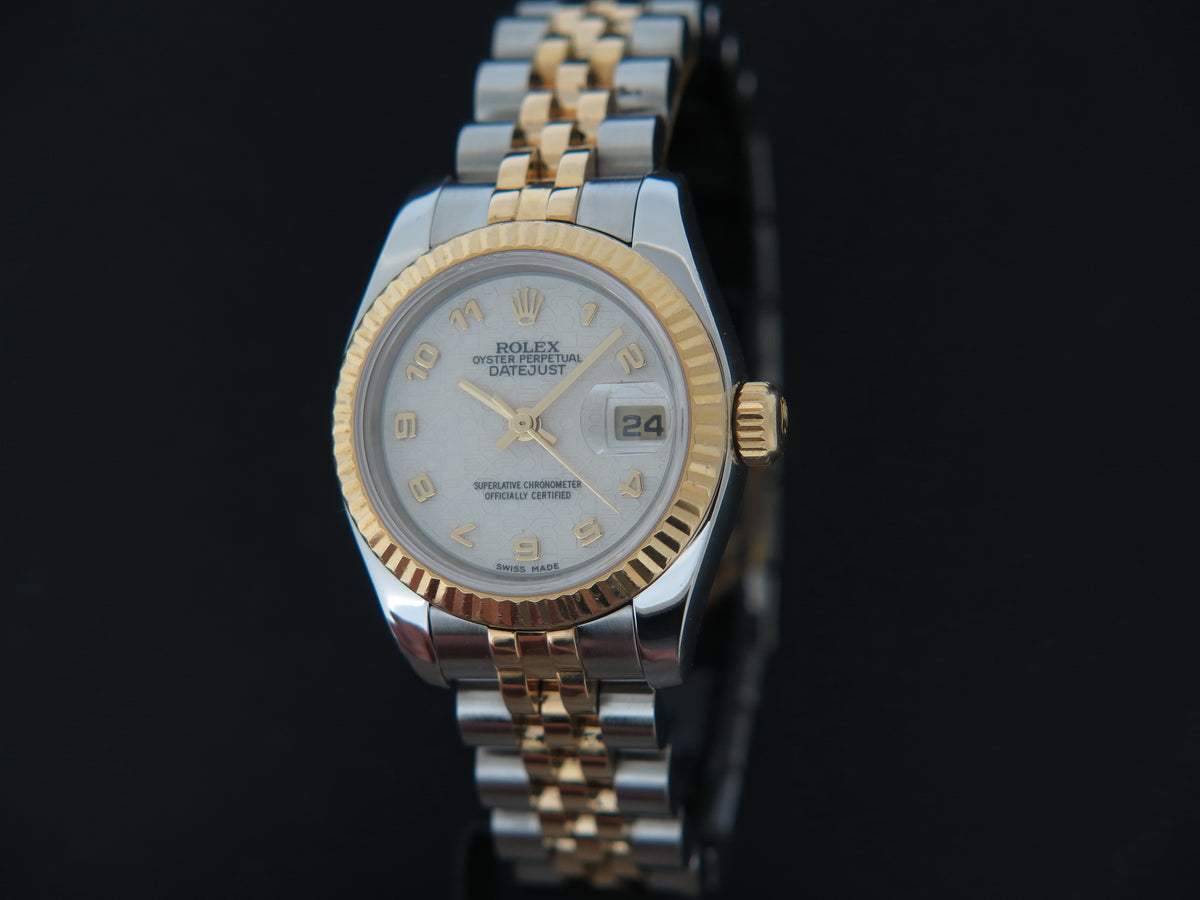 Rolex Datejust Lady Gold/Steel White Jubilee Dial 179173 (1)