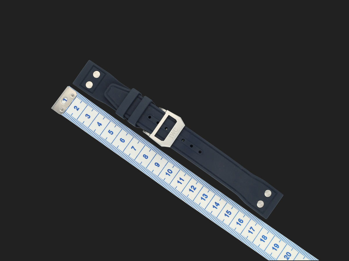 IWC Rubber Strap + Folding Clasp 21MM for Pilot's Watch NEW (1)