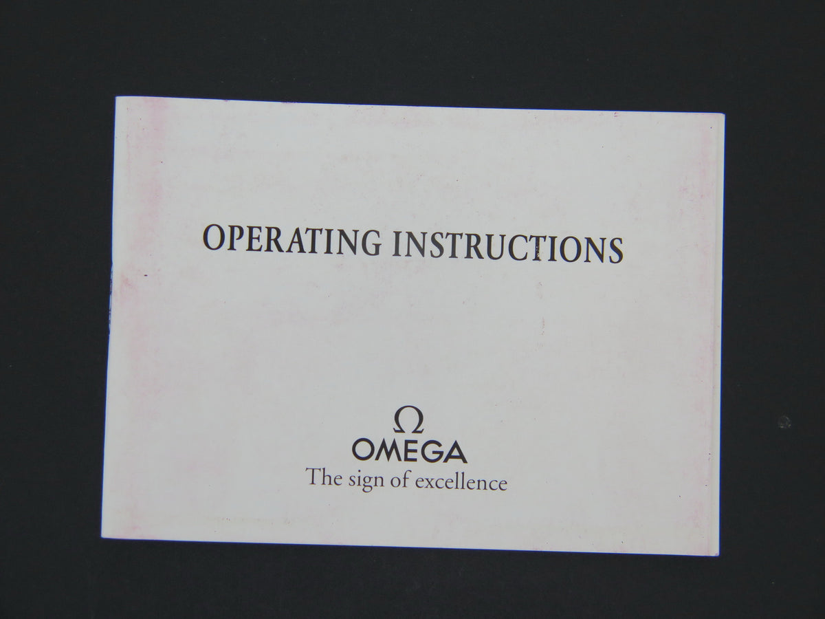 Omega Operating Instructions Booklet for cal. 1151 (1)