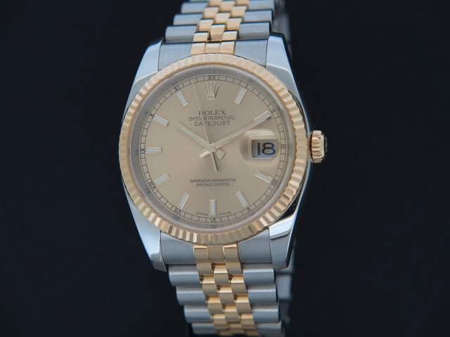 Rolex Datejust Gold/Steel Champagne Dial