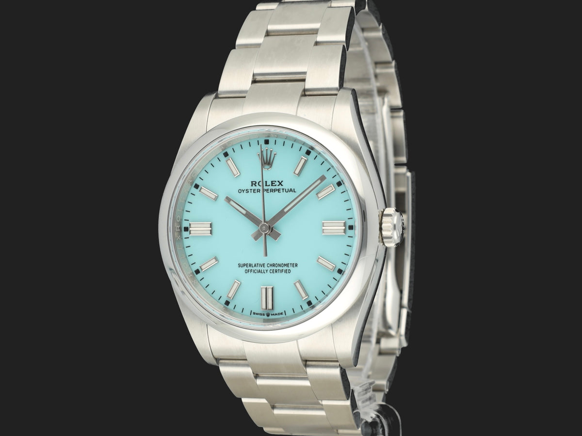 Rolex Oyster Perpetual 36 Turquoise Dial 126000  (1)