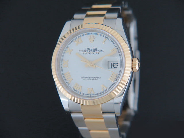 Rolex Datejust Gold/Steel White Dial NEW