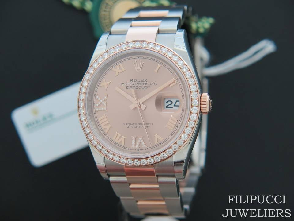 Rolex Datejust NEW 126281RBR Everose/Steel Rose Diamond Dial  NEW  (1)