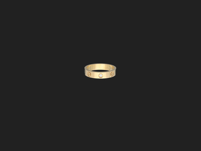 Cartier Love Ring Yellow Gold Diamond Size 53