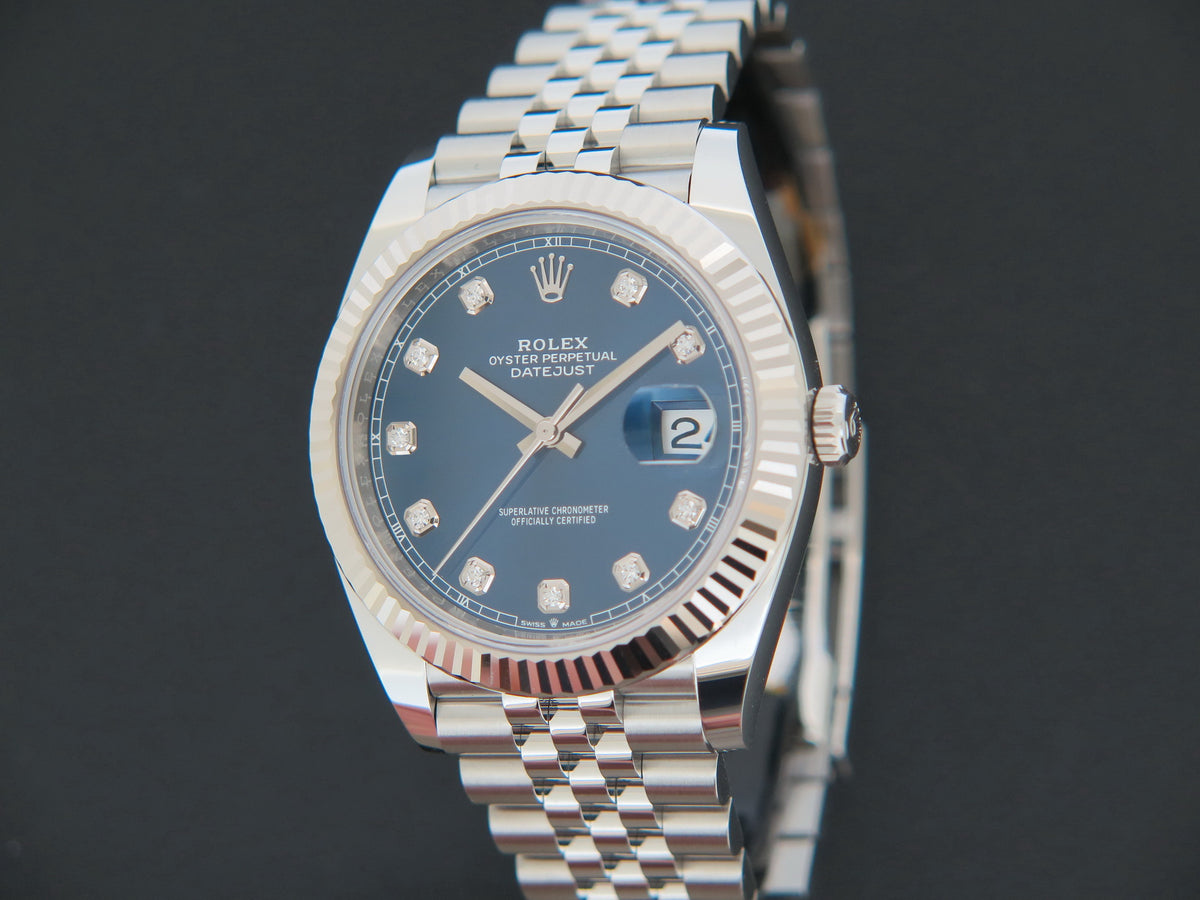 Rolex Datejust 41 Blue Diamond Dial 126334 (1)