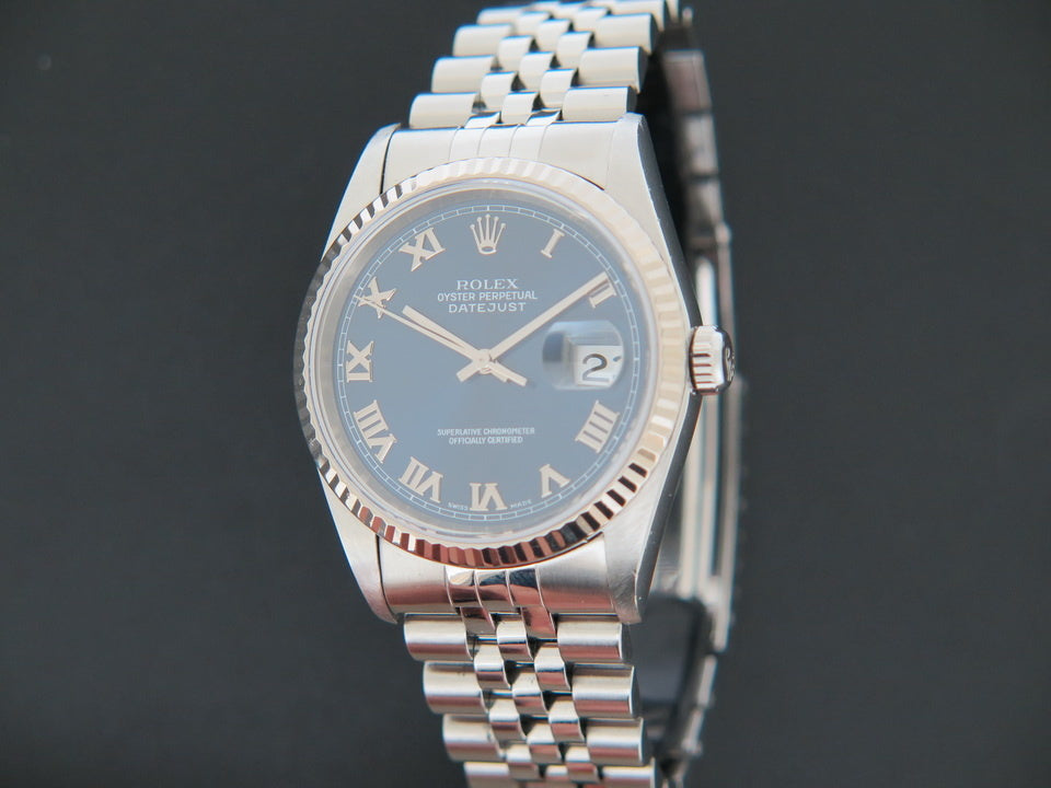 Rolex Datejust Blue Roman Dial 16234 (1)