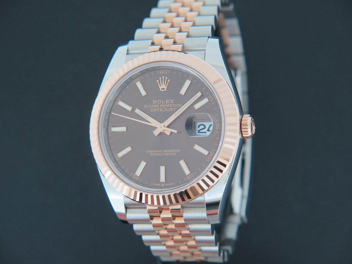 Rolex Datejust 41 Everose/Steel Choco Dial 126331 (1)