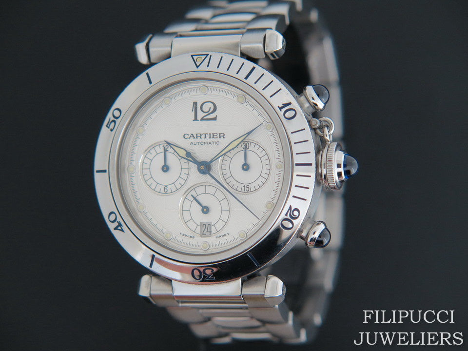 Cartier Pasha Seatimer  Chronograph W31030H3  (1)