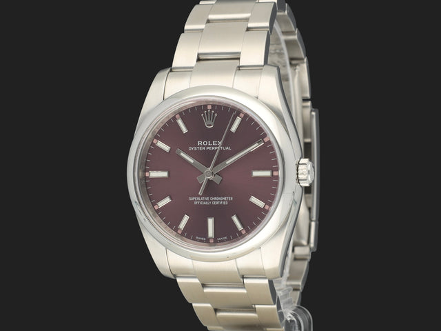 Rolex Oyster Perpetual 34 Red Grape Dial