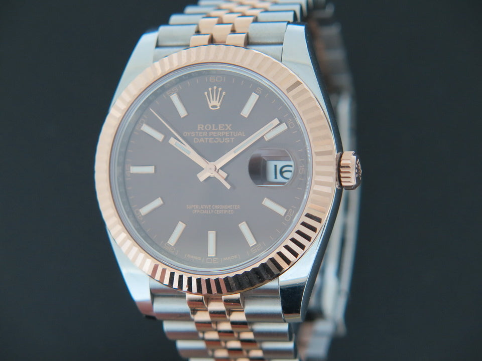 Rolex Datejust 41 Everosegold/Steel 126331 Choco Dial (1)