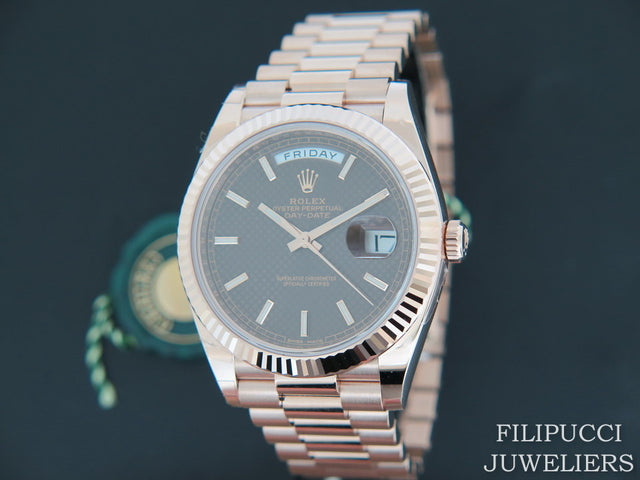 Rolex Day-Date Everose Choco Dial NEW