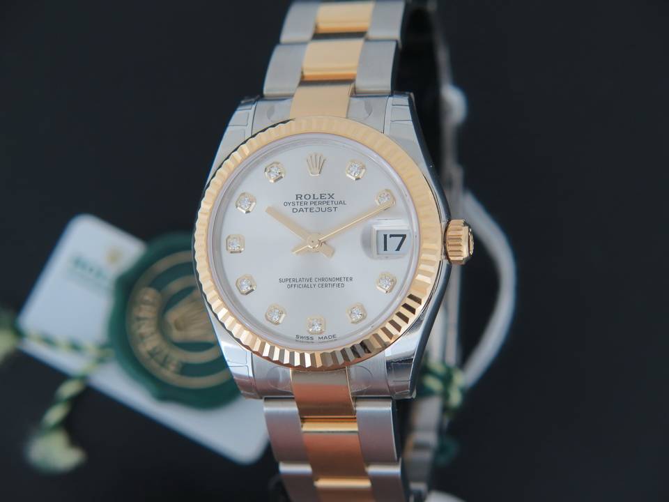 Rolex Datejust Gold/Steel Diamonds  178273 NEW  (1)