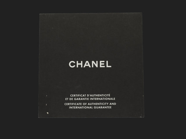 Chanel Certificate of Authenticity and International Guarantee