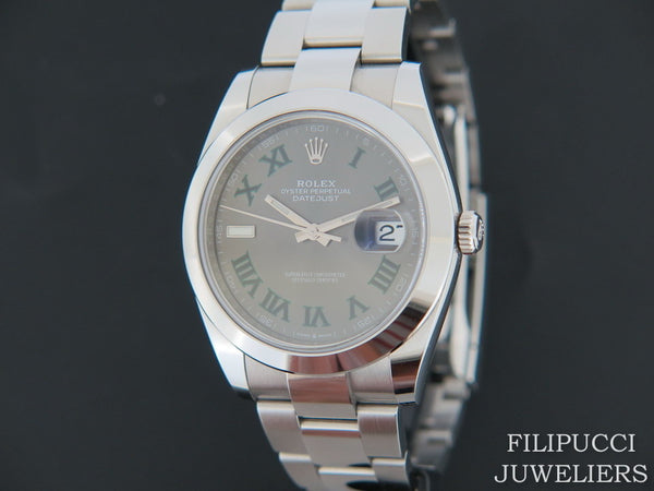 Rolex Datejust 41 Slate Roman Dial