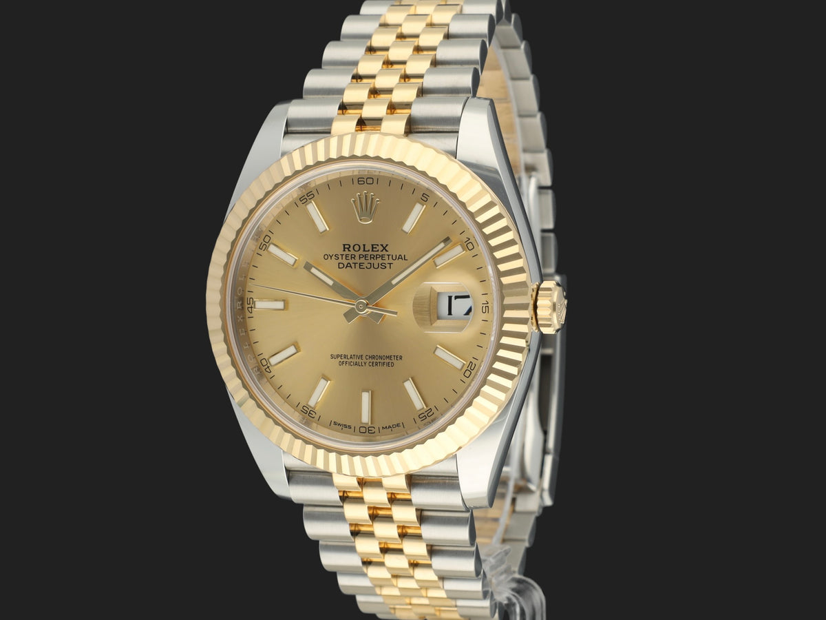 Rolex Datejust 41 Gold/Steel Champagne Dial 126333 (1)