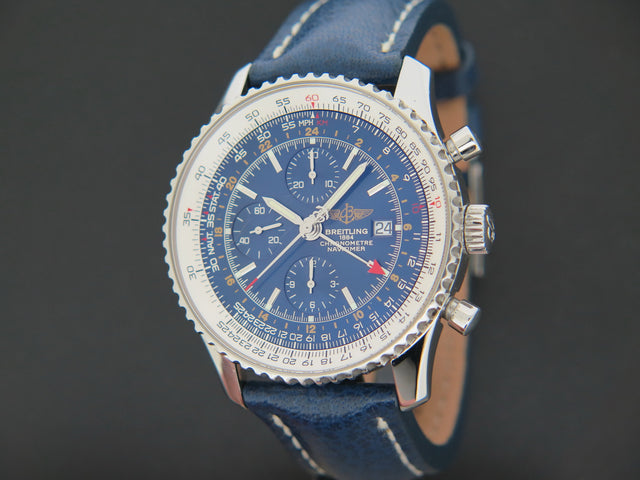 Breitling Navitimer World GMT Blue Dial