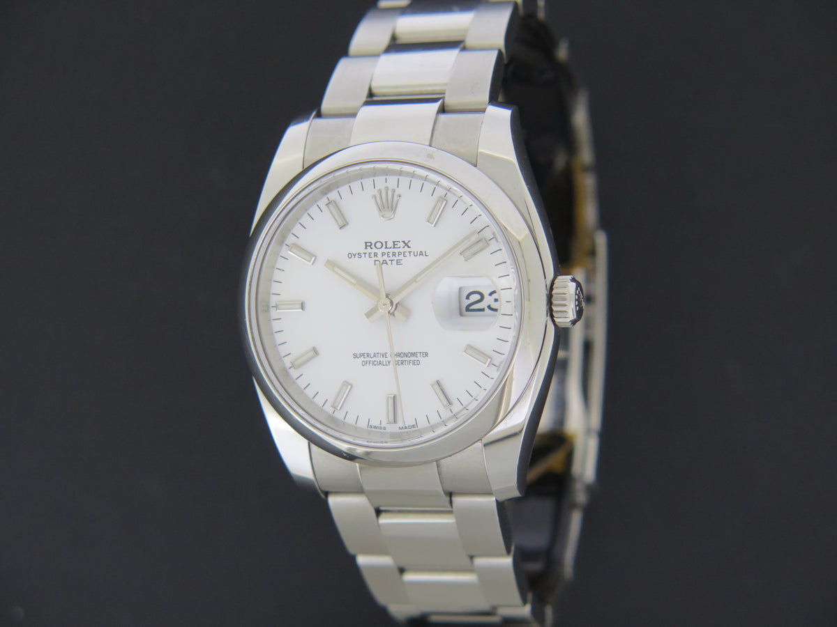 Rolex Date White Dial 115200 (1)