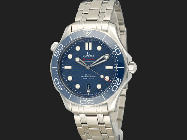 Omega Seamaster Diver 300M Co-Axial Master Chronometer Blue Dial 210.30.42.20.03.001 21030422003001