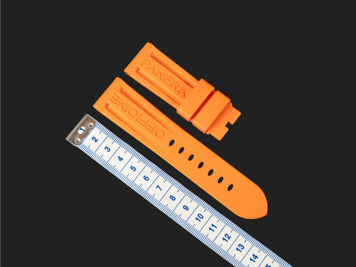 Panerai Orange Rubber Strap 24/22 MM  (1)