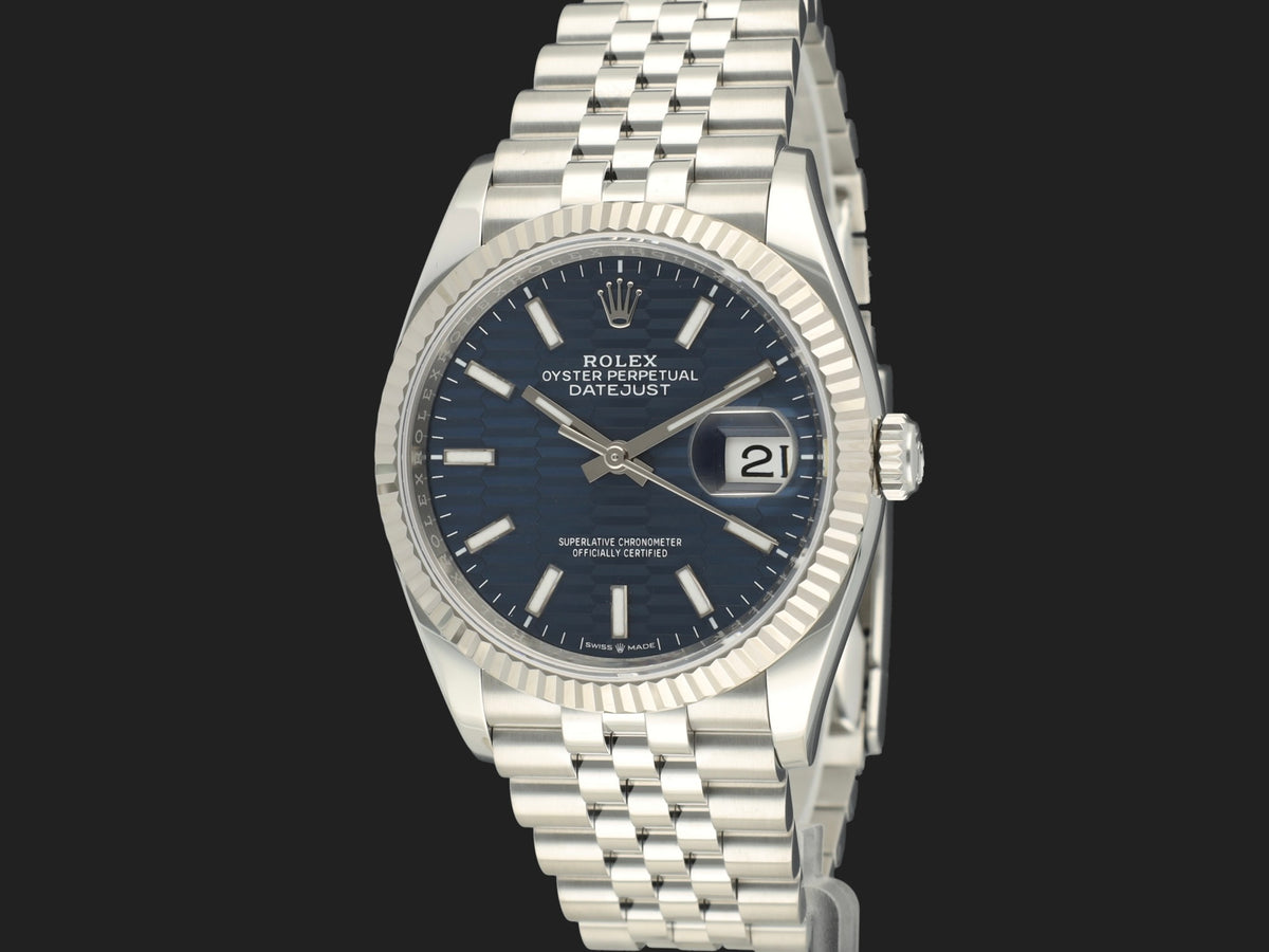 Rolex Datejust 36 Blue Fluted Dial 126234  (1)