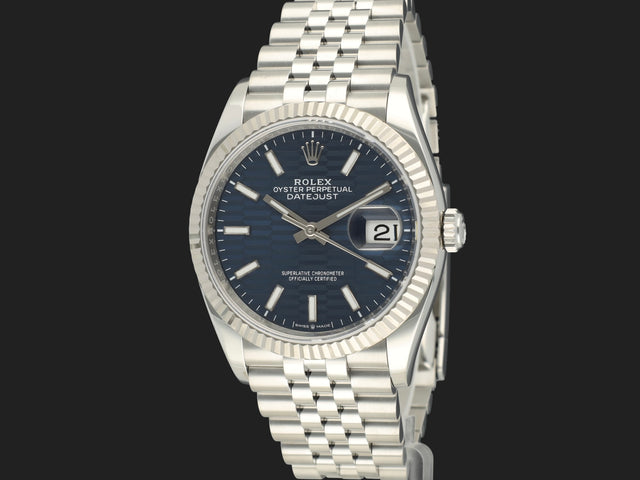 Rolex Datejust 36 Blue Fluted Dial 126234