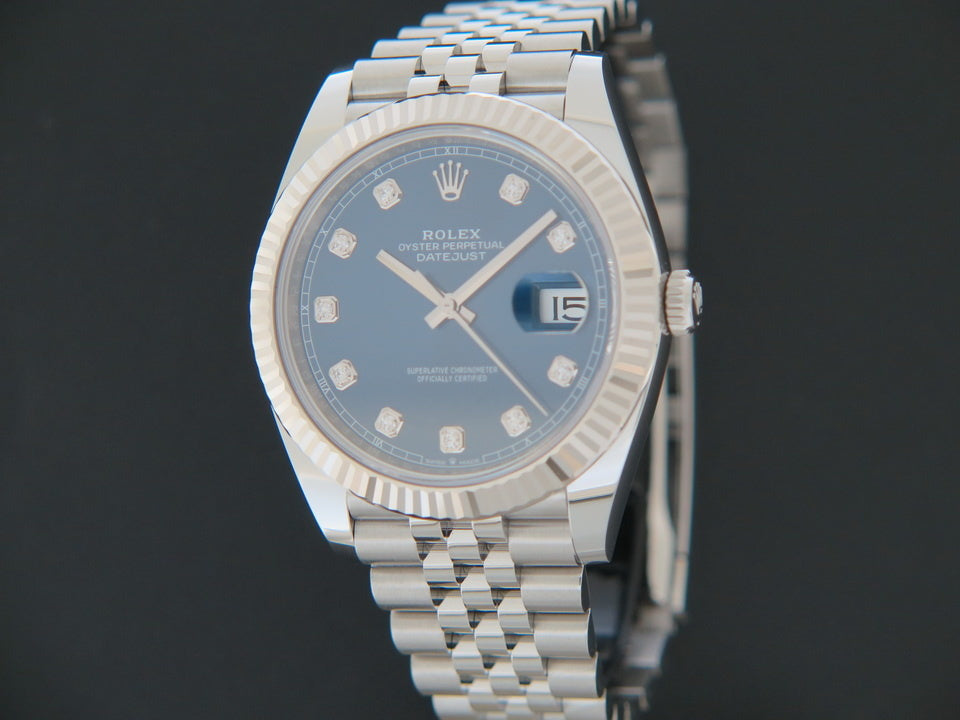 Rolex Datejust 41 Blue Diamond Dial NEW 126334 (1)